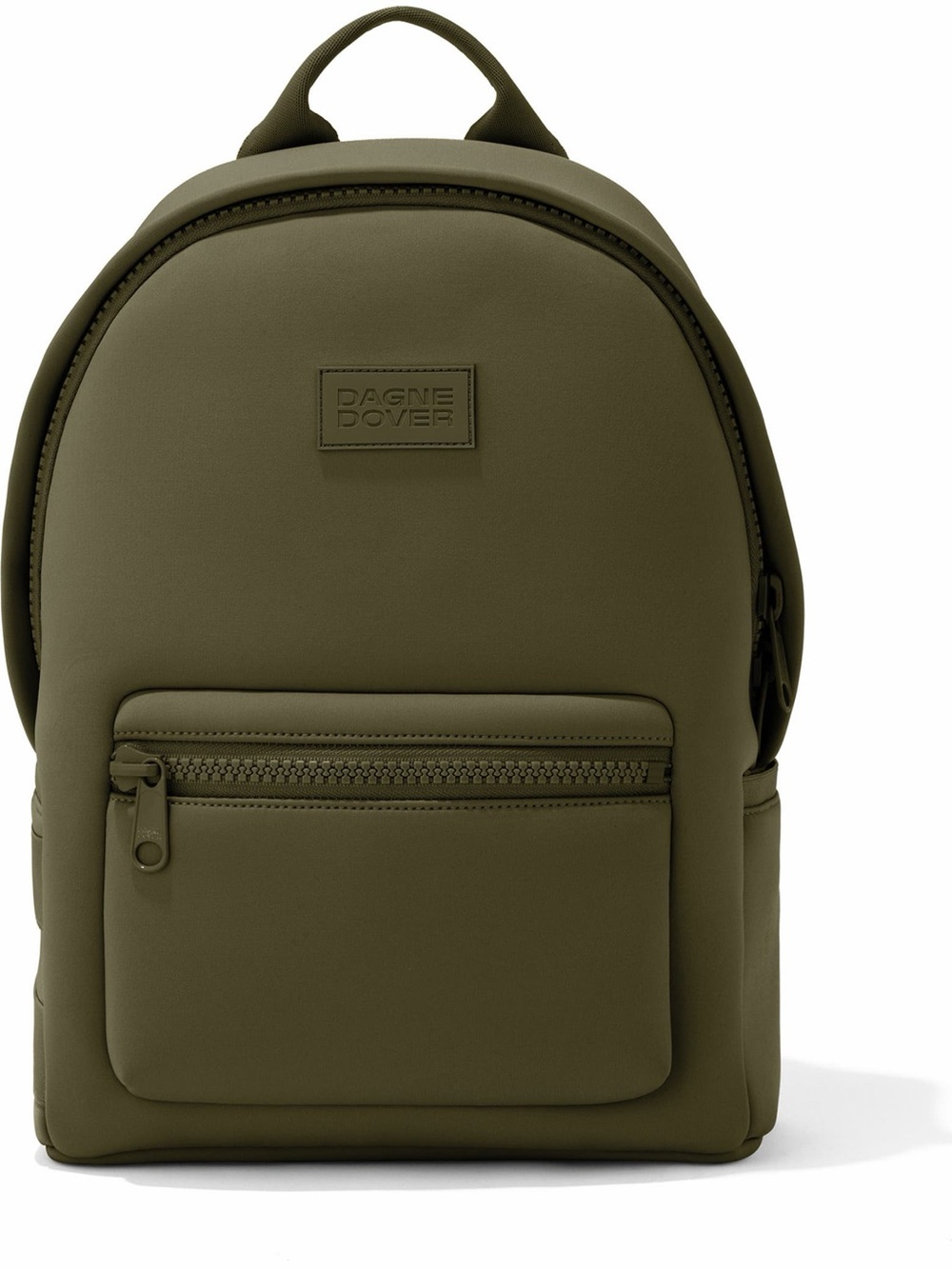 Dagne Dover Olive Backpack with Front Zip Pocket
